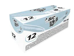 Feutre bic kids visacolor xl encre lavable pointe large bloquee coloris bleu clair