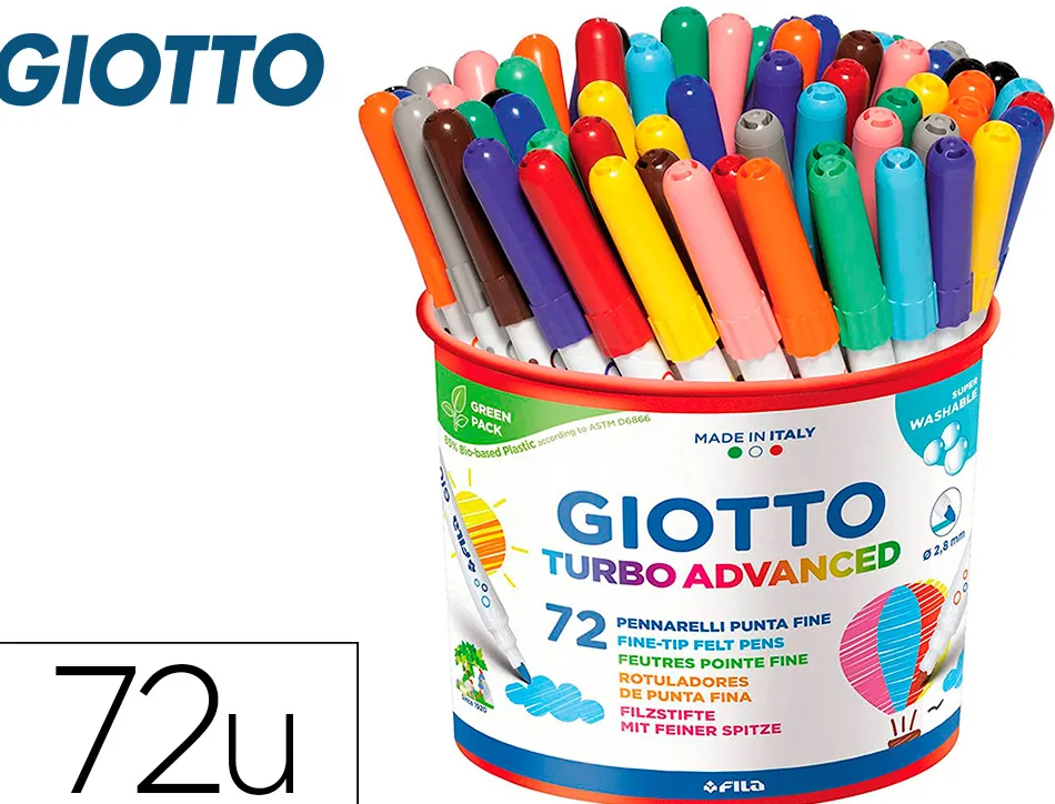 Feutre coloriage giotto turbo advanced pot de 72