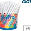 Feutre coloriage giotto turbo color ultra longue durée pointe bloquée polyester indéformable 12 coloris 96 unités
