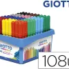 Feutre coloriage giotto turbo maxi ultra lavable testé dermatologiquement pointe bloquée étui accrochable 12 unités