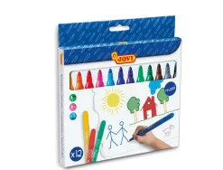 Feutre coloriage jovi mine 14mm longueur 135mm pointe large pochette 12 unités