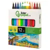 Feutre coloriage liderpapel slim longueur écriture 800m pointe nylon 2mm diamètre étui carton 12 unités