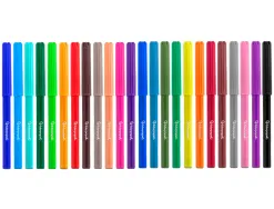 Feutre coloriage liderpapel slim longueur écriture 800m pointe nylon 2mm diamètre étui carton 24 unités