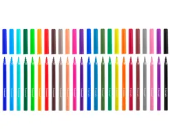 Feutre coloriage liderpapel slim longueur écriture 800m pointe nylon 2mm diamètre étui carton 24 unités