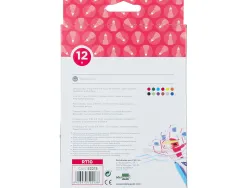 Feutre coloriage liderpapel duo 2 pointes fibre 5mm et 2.5mm longueur écriture 800m boîte carton 12 unités