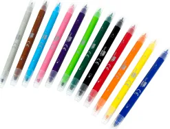 Feutre coloriage liderpapel duo 2 pointes fibre 5mm et 2.5mm longueur écriture 800m boîte carton 12 unités