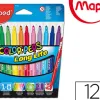 Feutre coloriage maped color'peps triangulaire encre ultra-lavable capuchon ventilé pointe bloquée pochette 12 unités