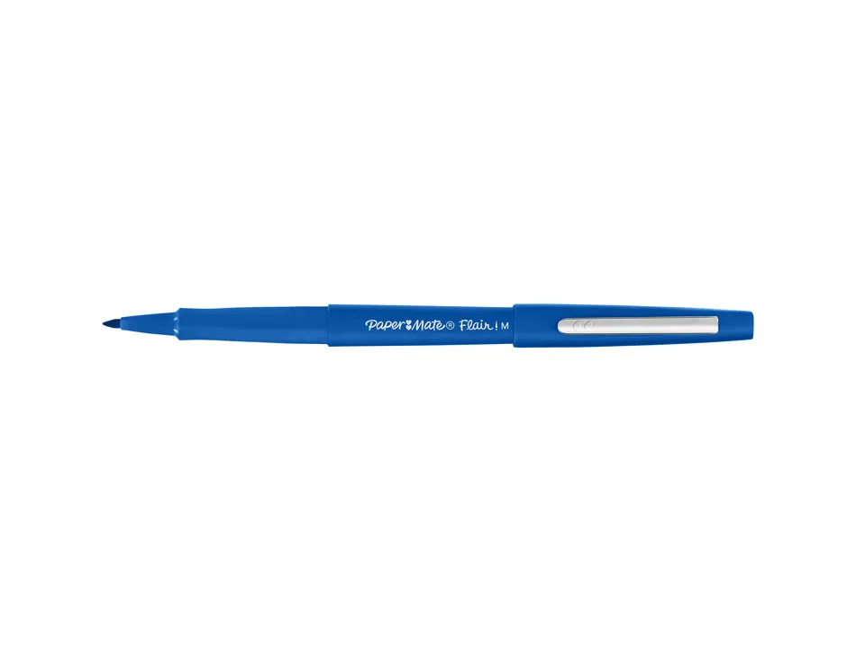 Feutre coloriage paper mate flair encre base eau pointe moyenne 0,7mm coloris bleu boite 30 unites + 6 gratuites