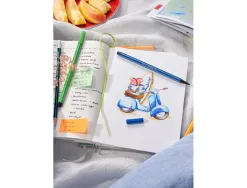 Feutre coloriage stabilo pen 68 encre aquarellable pointe ogive bloquée étui chevalet pochette 10 unités