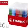 Feutre coloriage stabilo powermaxi schoolpack encre lavable pointe moyenne bloquee colorisassortis carton 240 unites