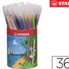 Feutre coloriage stabilo power capuchon ventilé encre lavable pointe moyenne ne sèche pas pot 36 unités