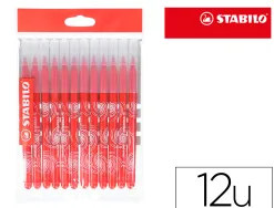 Feutre coloriage stabilo power recharge coffret schoolpack pointe moyenne bloquée coloris rouge pochette de 12un