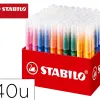 Feutre coloriage stabilo powermax maxi schoolpack encre lavable pointe large bloquee coloris assortis carton 140 unites