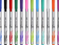 Feutre d'ecriture bic intensity pointe medium pack semi durable de 12 unites coloris assortis
