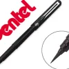 Feutre dessin pentel pocket brush pointe pinceau et recharge cartouche encre noire pigments sous pochette