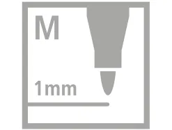 Feutre dessin stabilo pen 68 arty encre inodore base eau pointe moyenne trace 1mm etui carton 24 unites