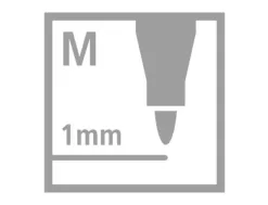 Feutre dessin stabilo pen 68 pointe moyenne ogive robuste pochette de 30 unités dont 6 fluos