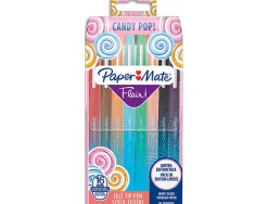 Feutre ecriture paper mate flair candy pop pointe moyenne pochette 16 unites assorties