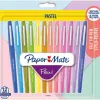 Feutre ecriture paper mate flair pastel pointe nylon 0,7mm bouchon ventile clip metal blister 12 unites