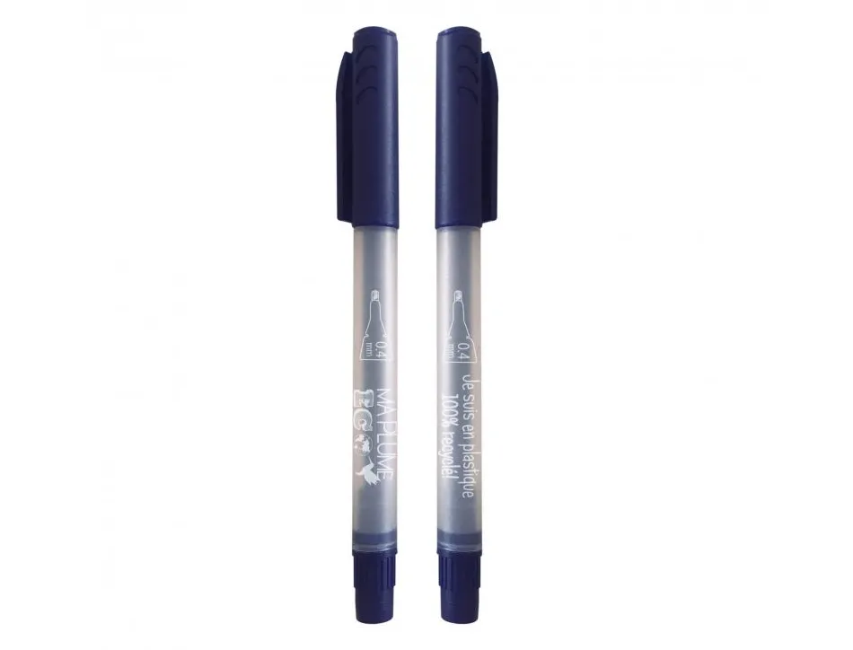 Feutre ecriture recycle ulmann pointe 0,4mm coloris bleu