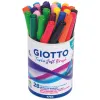 Feutre giotto turbo soft brush pointe pinceau 10 coloris assortis pot 32 unites