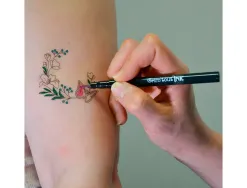 Feutre grim'tout ink tatouage temporaire pointe pinceau extra fine coloris complementaires assortis set