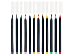 Feutre liderpapel pointe pinceau extra souple couleur assorties pochette 12 u