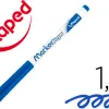 Feutre maped marker'peps effaçable à sec pour ardoises blanches coloris bleu