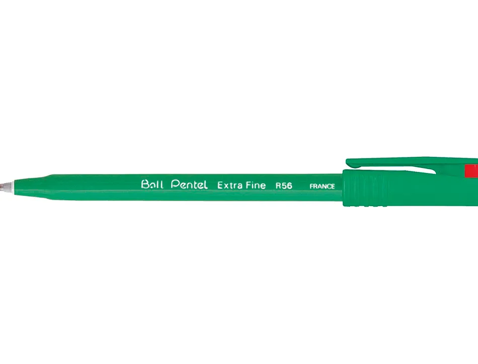 Feutre roller ball pentel r56 bille pointe plastique écriture fine 0.3mm coloris rouge