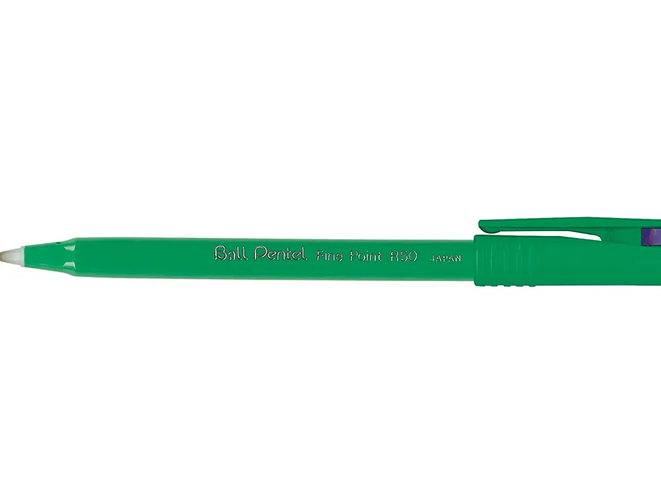 Feutre roller ball pentel r50 bille pointe plastique écriture moyenne 0.4mm coloris bleu