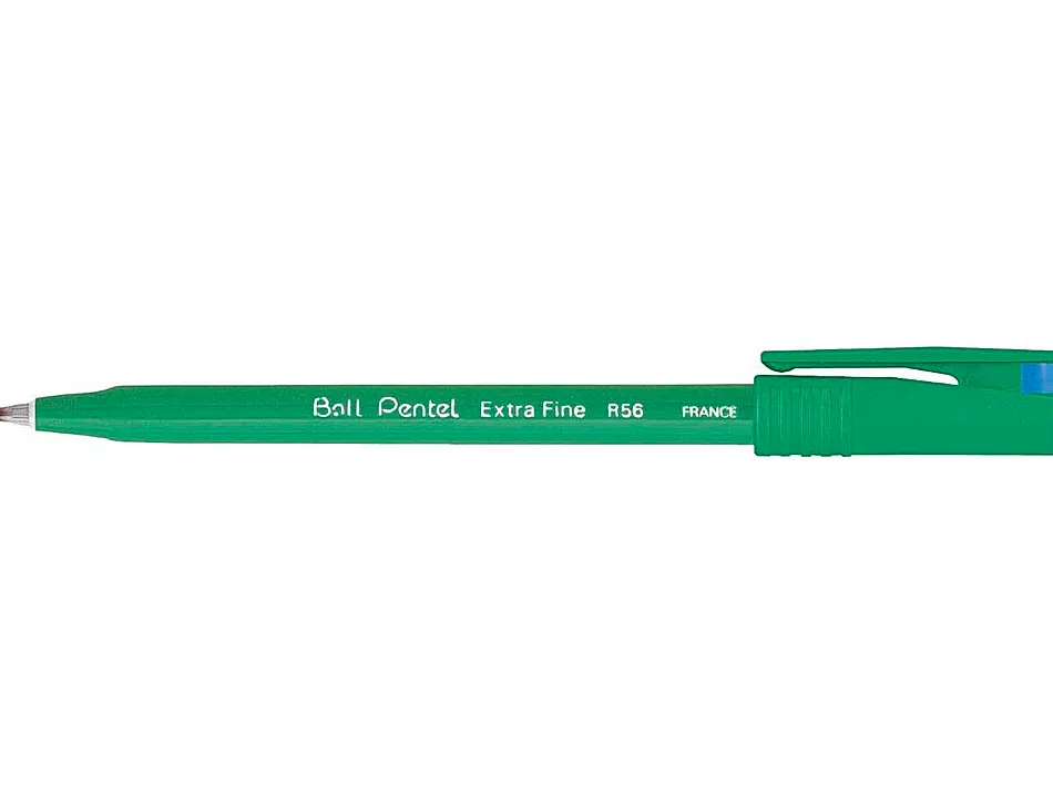 Feutre roller ball pentel r56 bille pointe plastique écriture fine 0.3mm coloris bleu