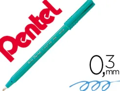 Feutre roller ball pentel r56 bille pointe plastique écriture fine 0.3mm coloris bleu