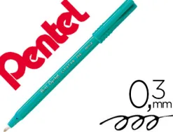 Feutre roller ball pentel r56 bille pointe plastique écriture fine 0.3mm coloris noir