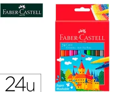 Feutre scolaire faber castell chateau pochette de 24