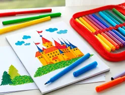 Feutre scolaire faber castell chateau pochette de 24