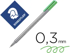 Feutre staedtler triplus fineliner 334 r pointe extra fine 0,3mm ergonomique coloris vert