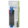 Feutre staedtler triplus fineliner 334 triangulaire pointe superfine 0,3mm coloris assortis etui carton