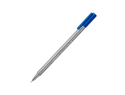 Feutre staedtler triplus fineliner 334 triangulaire pointe superfine 0,3mm coloris bleu