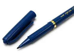 Feutre uniball sign pen encre super ink couvrante pointe feutre nylon ogive largeur trace 1mm coloris bleu