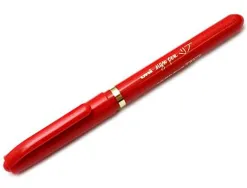 Feutre uniball sign pen encre super ink couvrante pointe feutre nylon ogive largeur trace 1mm coloris rouge