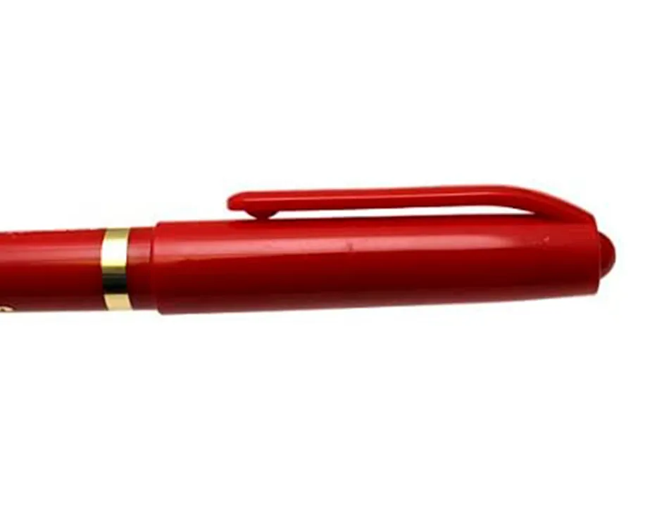 Feutre uniball sign pen encre super ink couvrante pointe feutre nylon ogive largeur trace 1mm coloris rouge