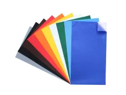 Feutrine adhesive o color 24x45cm 1mm 10 coloris assortis lot de 10 coupons