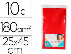 Feutrine adhesive sodertex 180gm2 1mm 250x450mm 10 coupons coloris assortis