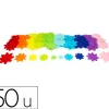 Feutrine adhesive sodertex pack de fleurs 1mm 4 tailles 150 pcs 10 coloris assortis