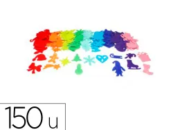 Feutrine adhesive sodertex pack noel feutrine adhesive 1mm 2 tailles 150 pcs 10 coloris assortis