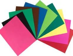 Feutrine liderpapel a4+ 240x315mm 180g épaisseur 1.5mm coloris assortis bloc 10 plaques