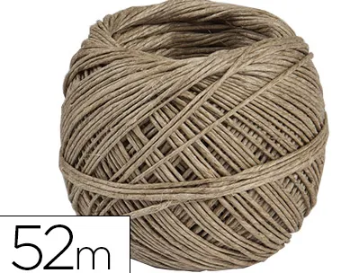 Ficelle chanvre 50g coloris marron bobine 52m