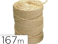 Ficelle sisal écologique liderpapel 3 fils idéal colis tra vaux manuels décoration rouleau 1kg longueur 167m écru