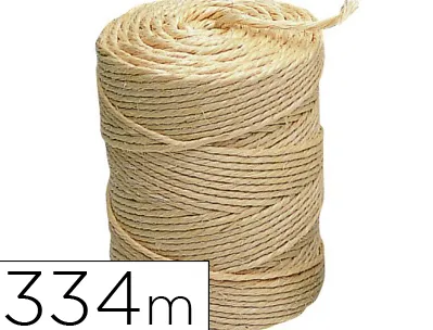 Ficelle sisal écologique liderpapel 3 fils idéal colis tra vaux manuels décoration rouleau 2kg longueur 334m écru