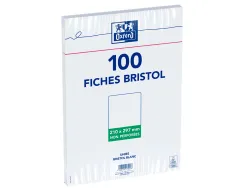 Fiche bristol universelle 210x297 bloc sac h.100
